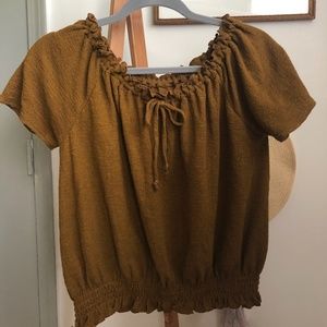 Madewell Brand New Mustard Top